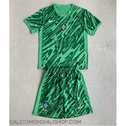 Maglie da calcio Brasile Portiere Seconda Maglia Bambino Copa America 2024 Manica Corta (+ Pantaloni corti)